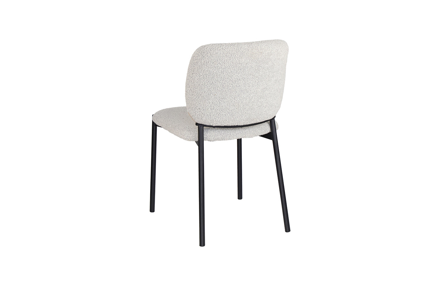 Chaise Sofia Structure en Métal Noir Tissu
