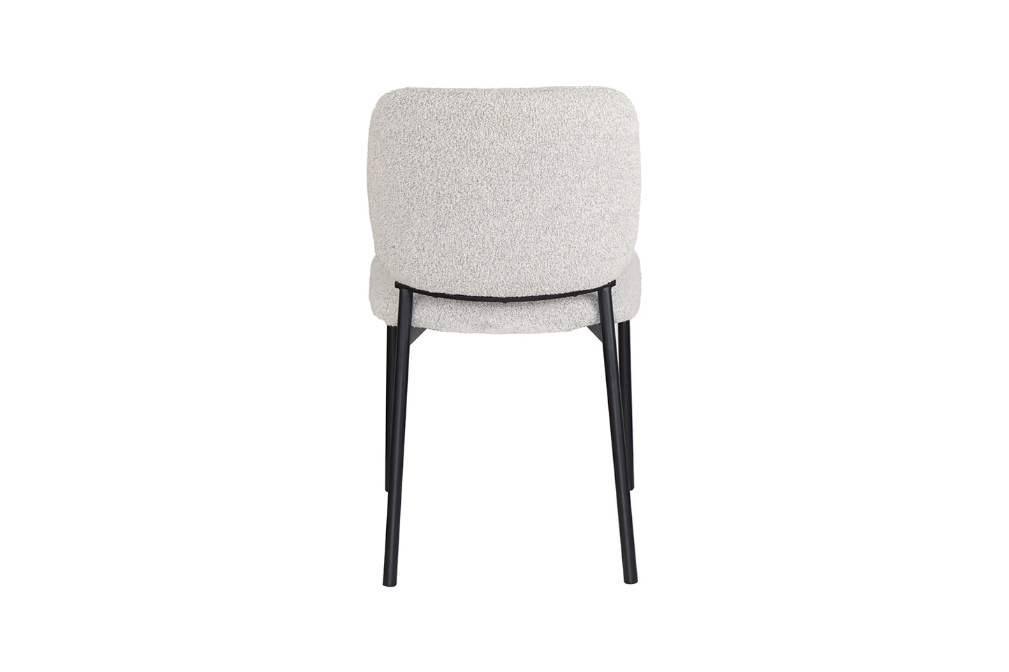 Chaise Sofia Structure en Métal Noir Tissu