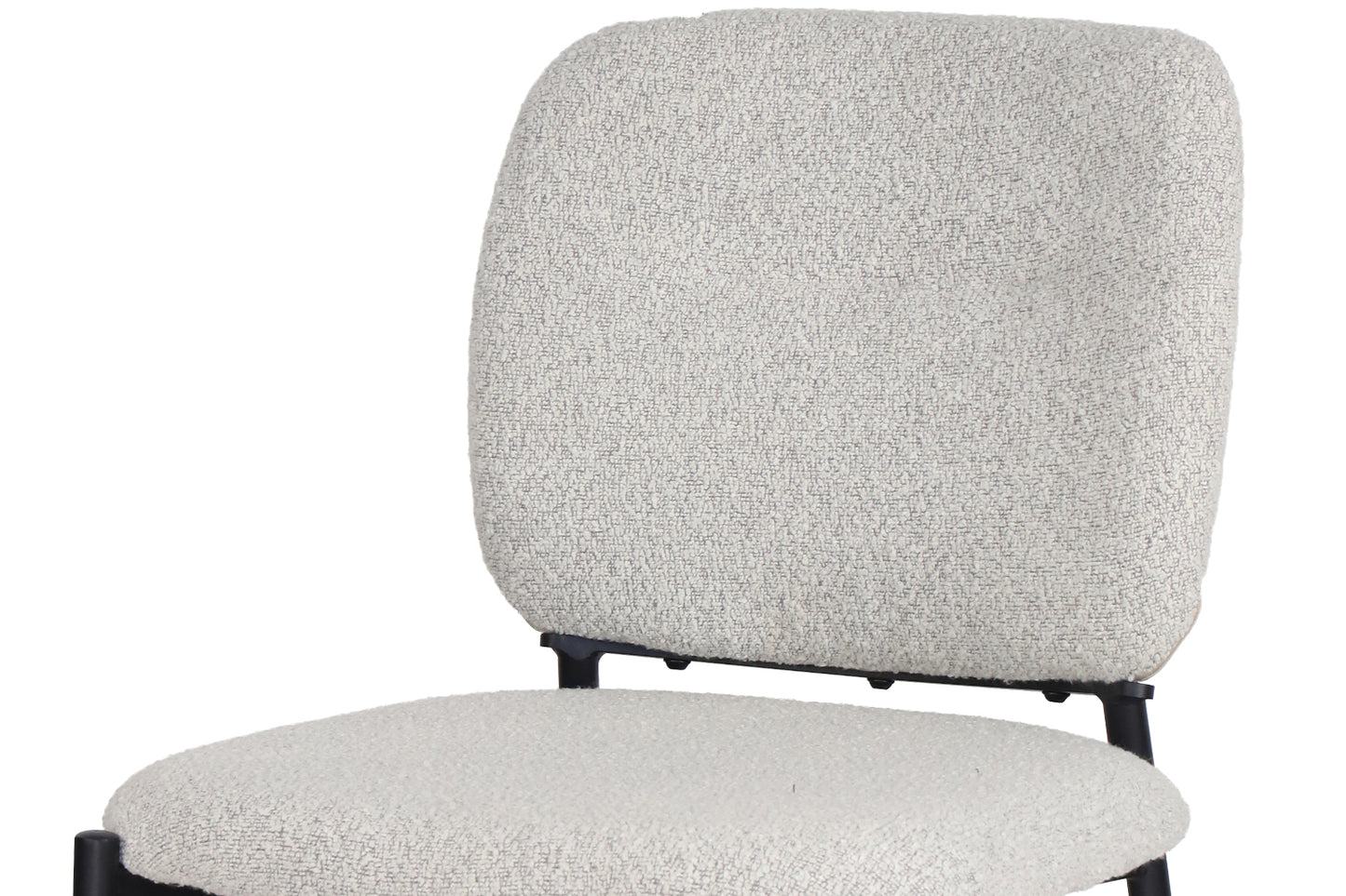 Chaise Sofia Structure en Métal Noir Tissu