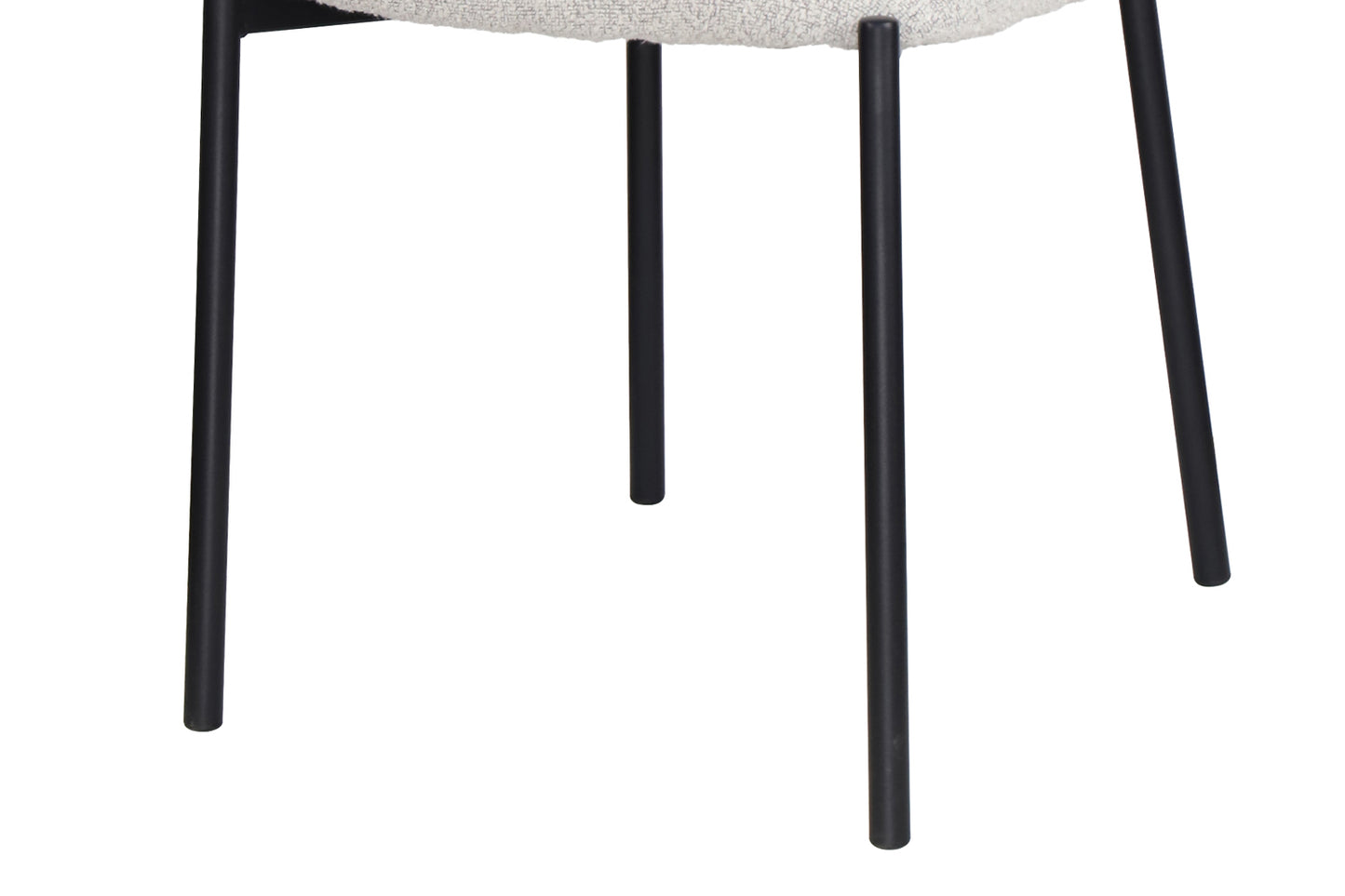 Chaise Sofia Structure en Métal Noir Tissu