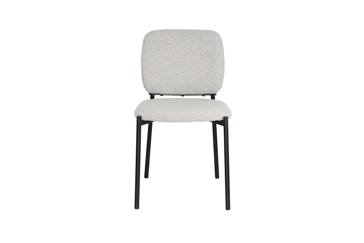 Chaise Sofia Structure en Métal Noir Tissu