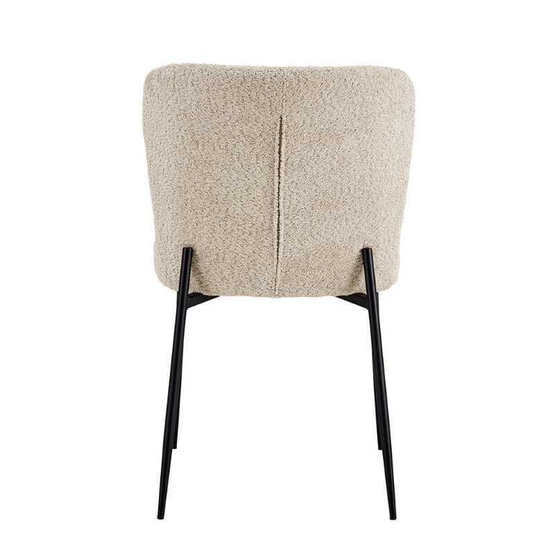 Lot de Chaises Lisa Bouclé Beige