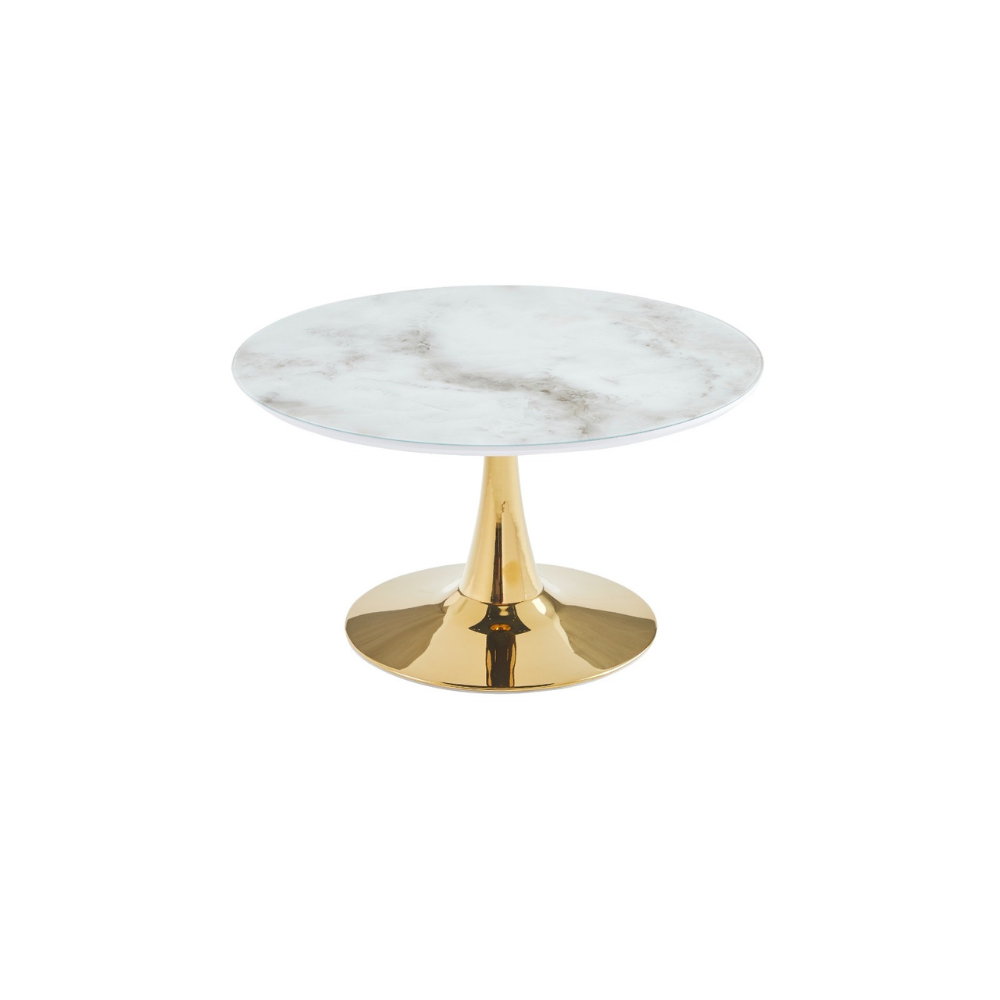 Table basse Rosa or marbre