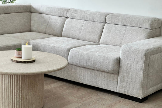 Canapé d'Angle Convertible Karola Marbella Beige