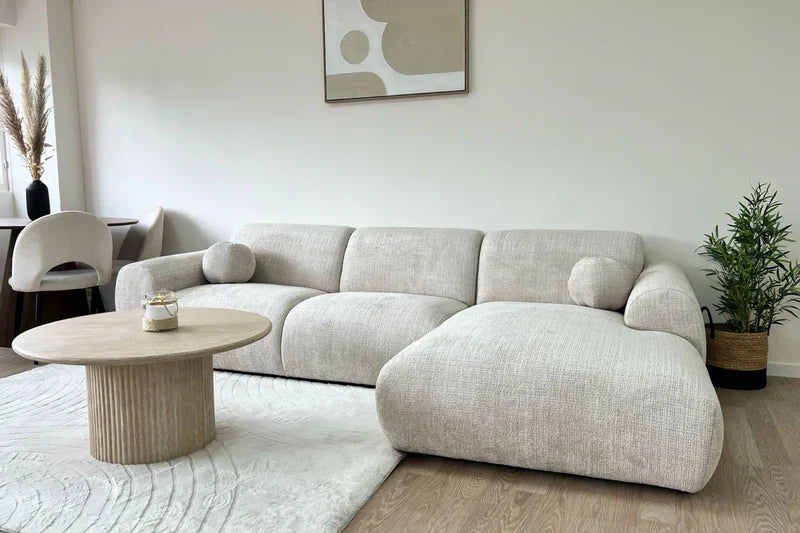 Canapé d'angle Cloud tissu chenille Marbella