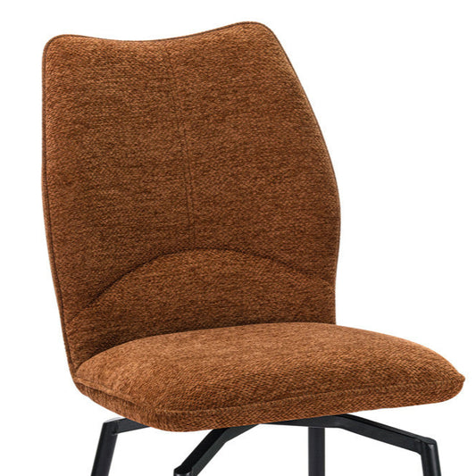 Chaise Strad – Pied Pivotant brun foncé | ARBA Home