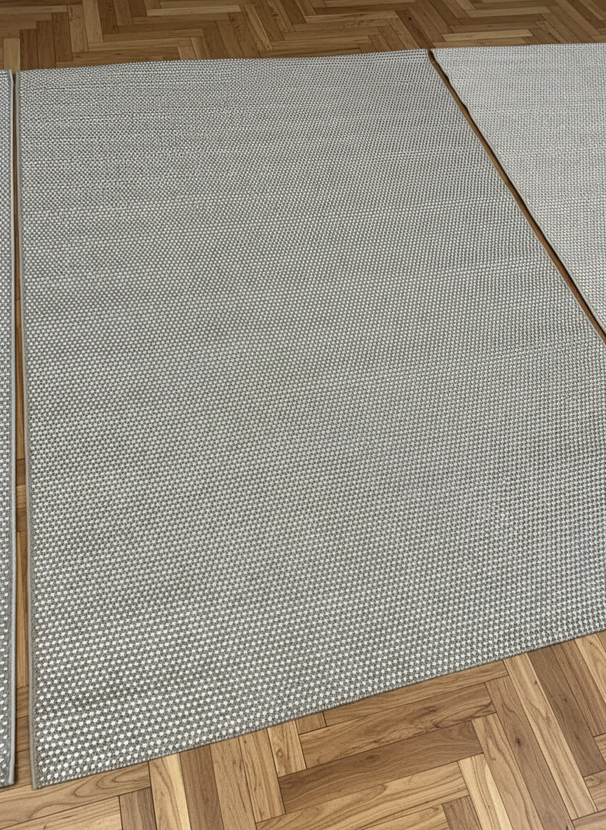 Tapis Mira Beige Merinos – Effet Laine Bouclée