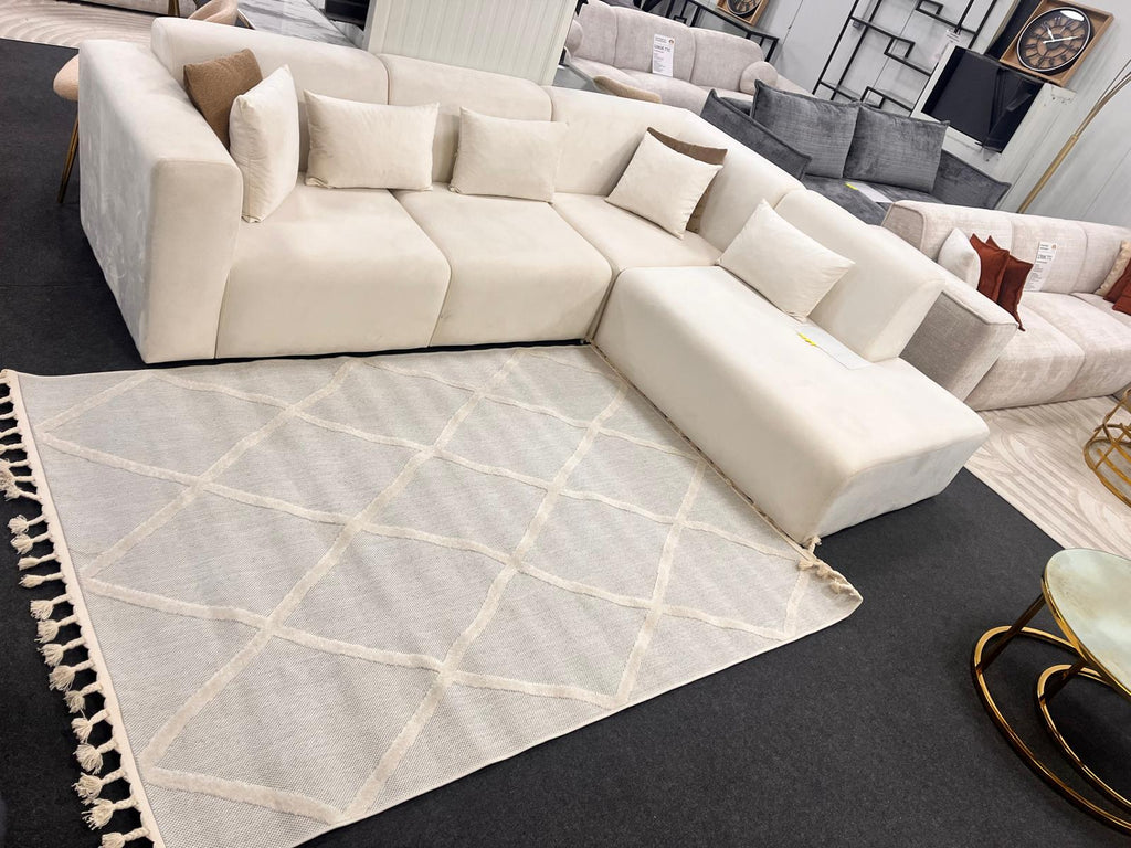 Tapis Tenerife Style berbère 54325 Crème