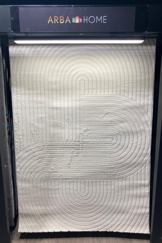 Tapis Signo crème Merinos 1914 - poils courts lavable