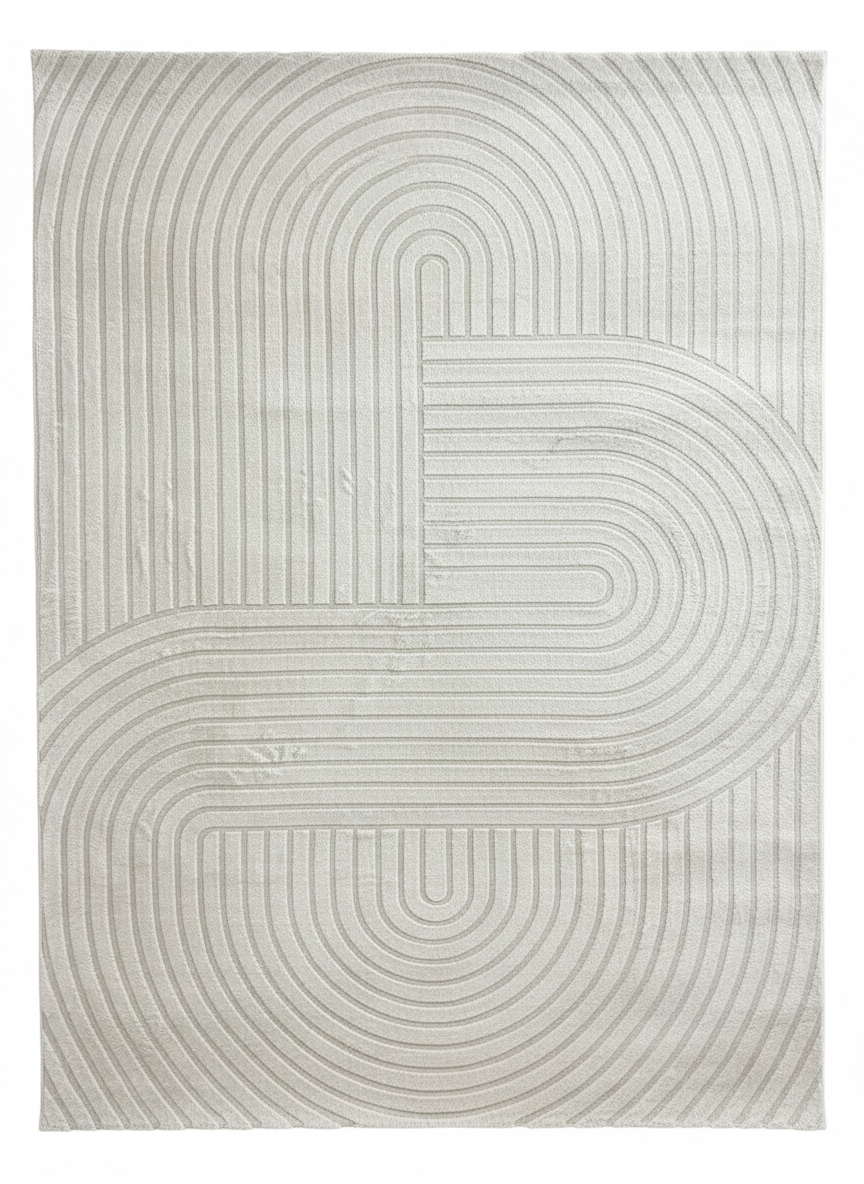 Tapis Signo crème Merinos 1914 - poils courts lavable