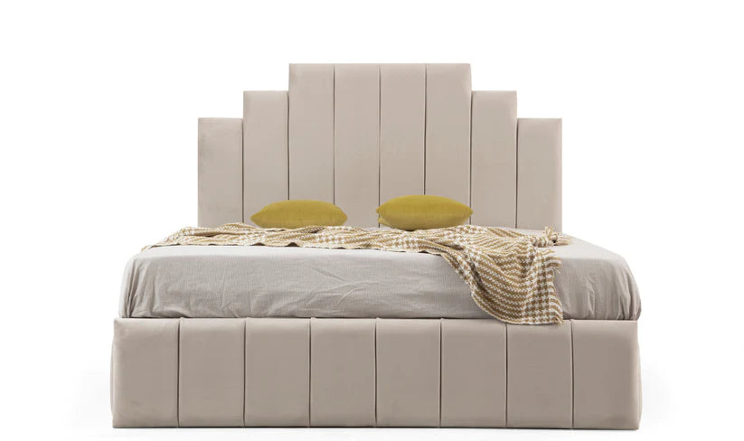 Cadre de lit Natura velours Beige