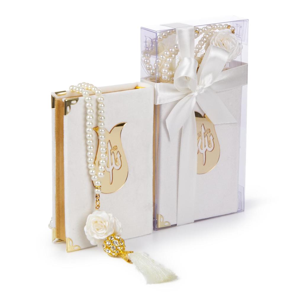 Coffret Karim velours blanc