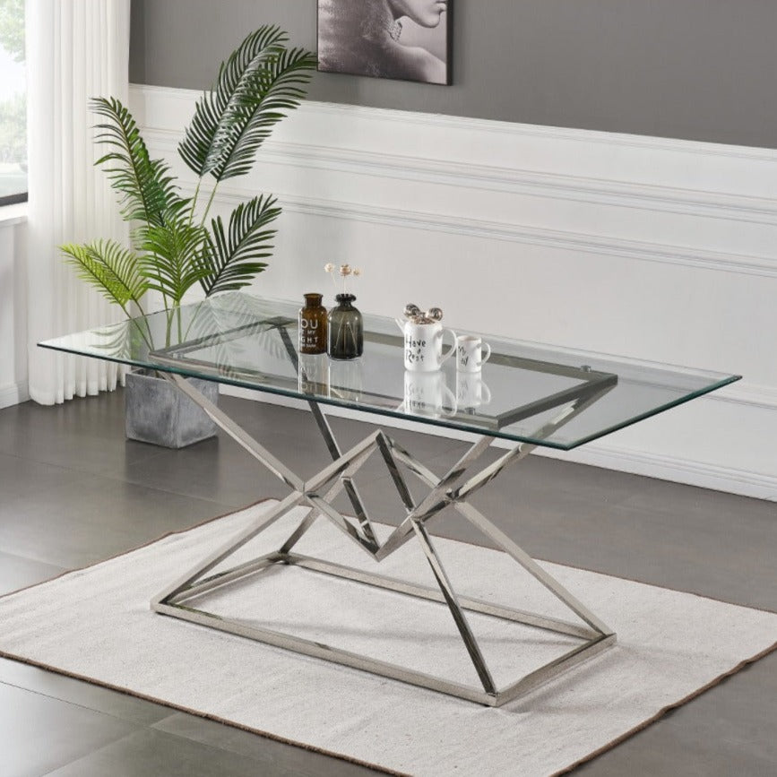 Table à manger Opéra Pieds Argent