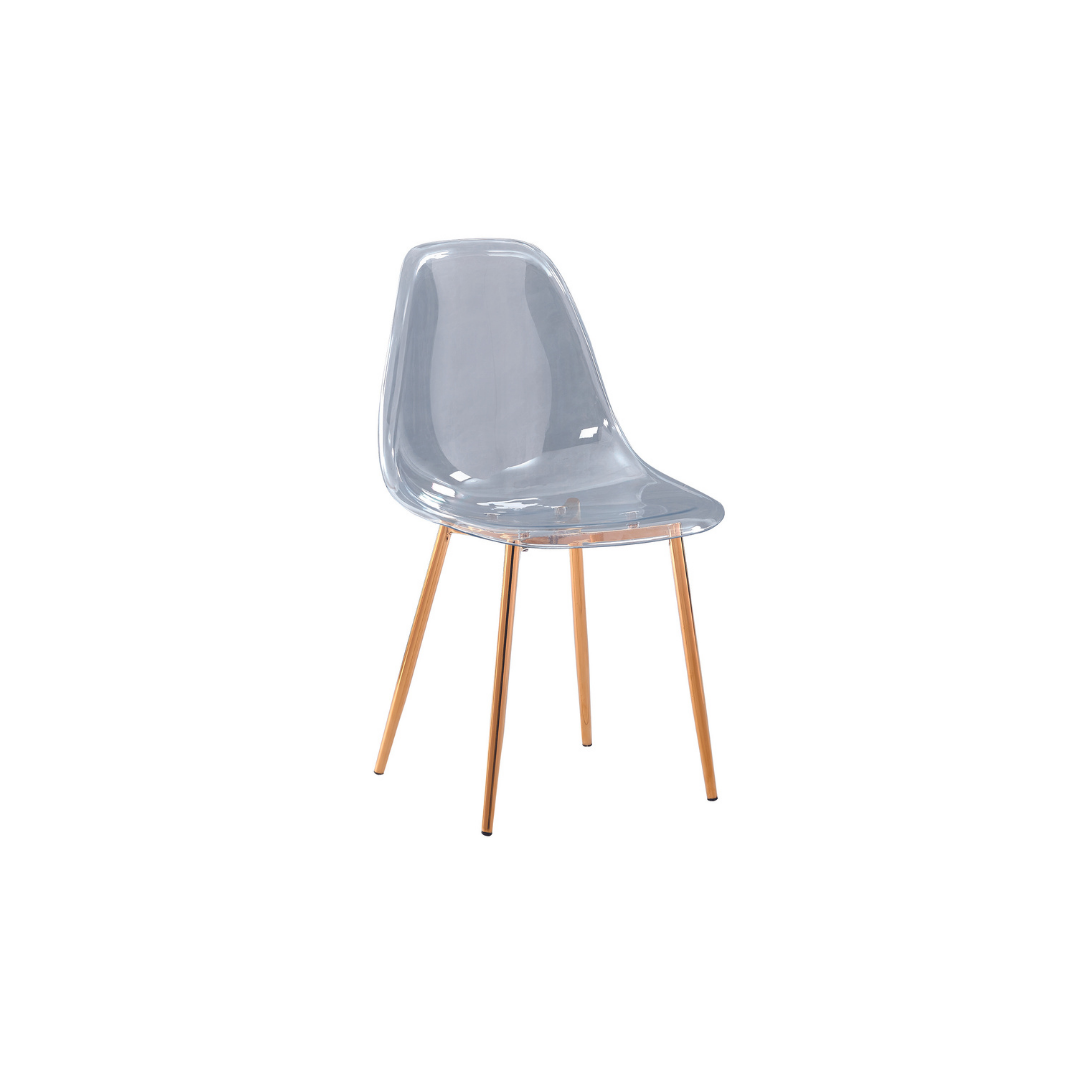 Chaise Maya - Structure Dorée Invisible Style Scandinave